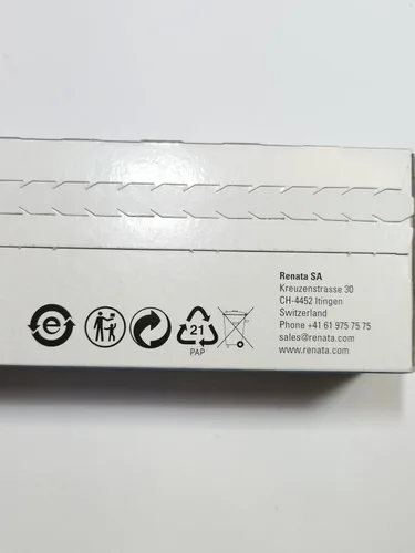 Miniatura 2 de Renata Batteries Batería de reloj de óxido de plata 391 (paquete de 5)