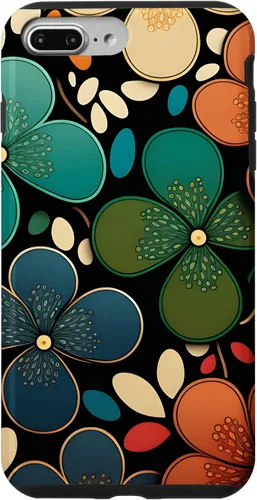 Miniatura 9 de iPhone 15 patrón floral Murakami colorido patrón caso