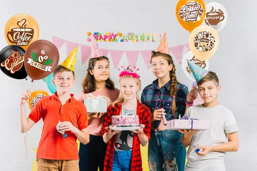 Miniatura 5 de 30 globos de café, 6 estilos para suministros de fiesta de café y decoraciones de cumpleaños