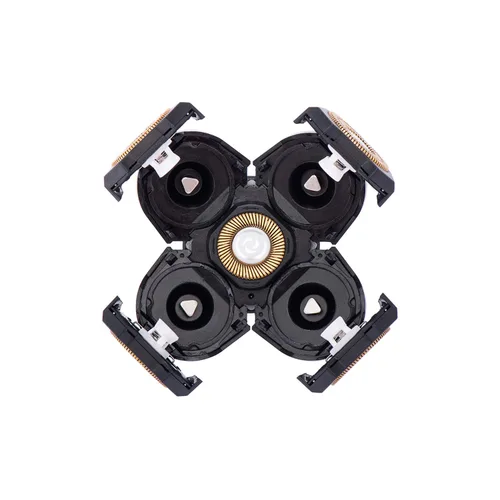 Miniatura 5 de Roziapro Reemplazo de la cabeza de la afeitadora Cortadores de la cuchilla 5D flotante de afeitar eléctrica impermeable (dorado)