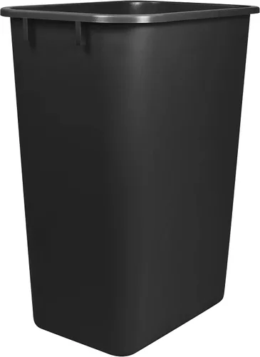 Miniatura 2 de Storex Cesta de basura grande/alta, 15.5 x 11 x 20.75 pulgadas, negro, caja de 4 (00700C04C)