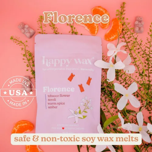 Miniatura 5 de Happy Wax Florence - Cera perfumada de oso para derretir – infundida con aceites esenciales – No tóxica – (bolsa de 4 onzas)