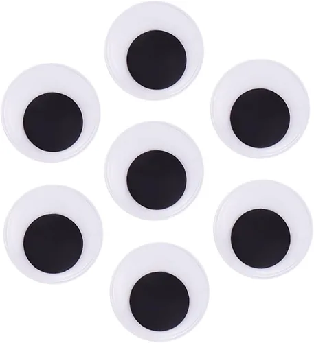 Miniatura 6 de DECORA 0.787 in 500pc Redondo Wiggle Ojos Googly con Autoadhesivo 0.787 in-500