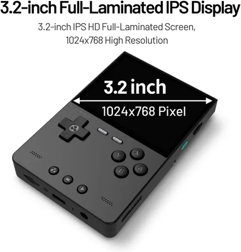 Miniatura 3 de TRIMUI - Consola de juegos portátil de ladrillo con LITNXT CrossMixOS, consola de juegos retro IPS de 3.2 pulgadas, reproductor de videojuegos retro