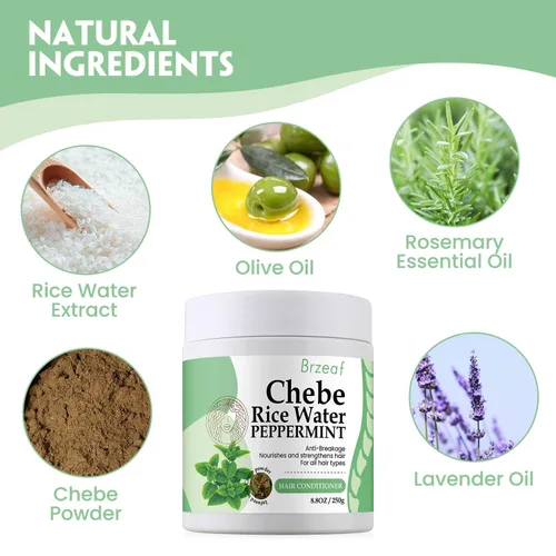Miniatura 2 de Brzeaf Acondicionador vegano sin enjuague (8.8 onzas) – Promueve el crecimiento del cabello, revive el cabello seco y dañado para mujeres y hombres