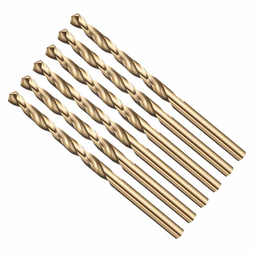 Miniatura 21 de Broca, diámetro de corte de 7/16 pulgadas (0.437 in), 4241 brocas HSS negro y dorado, ángulo de corte de 118° versátil
