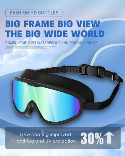 Miniatura 3 de Gafas de natación, gafas de natación sin fugas, protección completa para adultos, hombres, mujeres y jóvenes