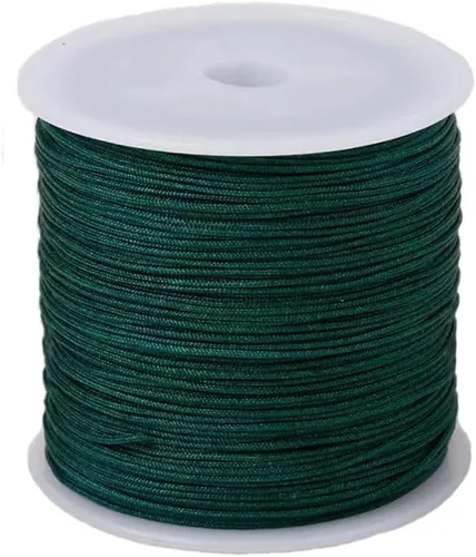 Miniatura 22 de Cordón de nailon de 0.020 in, hilo de ajuste para nudos chinos, collares, joyería, macramé, cuentas, pulseras de 150 yardas (azul)