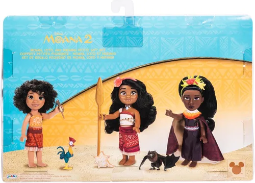 Miniatura 7 de Disney Set de regalo Moana 2: muñecas pequeñas Moana, Loto y Matangi