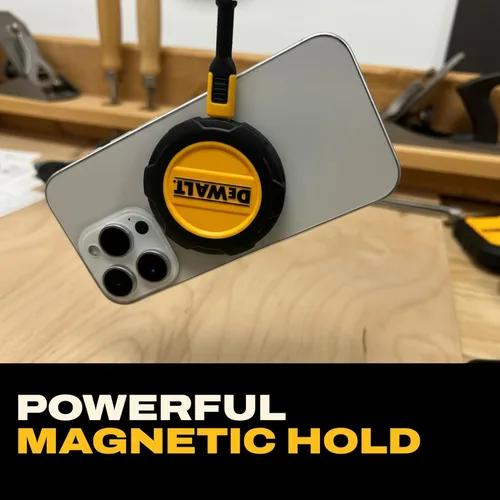 Miniatura 6 de DEWALT Soporte magnético para teléfono para kit de automóvil, cargador inalámbrico resistente, soporte de ventilación, montaje en tablero, soportes