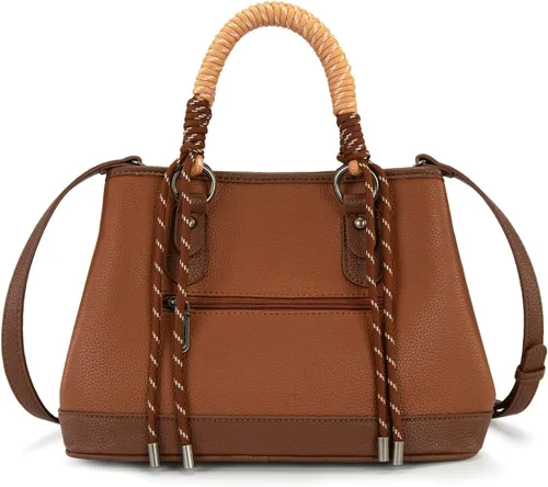 Miniatura 7 de Wrangler - Juego de 2 bolsas de mano con asa superior de cuerda trenzada y bolsa clásica