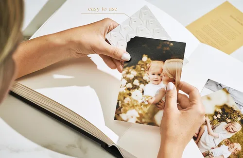 Miniatura 5 de Álbum de recortes prémium para fotos de familiares, amigos, graduación, baby shower y boda, 100 páginas para varios tamaños, 4 x 6, 5 x 7, 6 x 8, 8