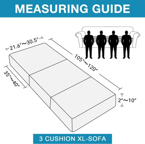 Miniatura 2 de Flamingo P Funda de cojín elástica individual para sofá, protector de muebles, funda flexible con parte inferior elástica, funda de cojín de 3 Gris