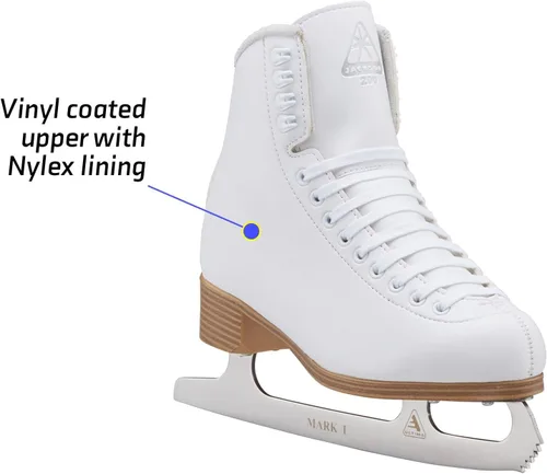 Miniatura 4 de Jackson Ultima Classic 200/500 Patines de hielo para mujeres y niñas – Patines de patinaje artístico cómodos para patinaje sobre hielo y patinaje