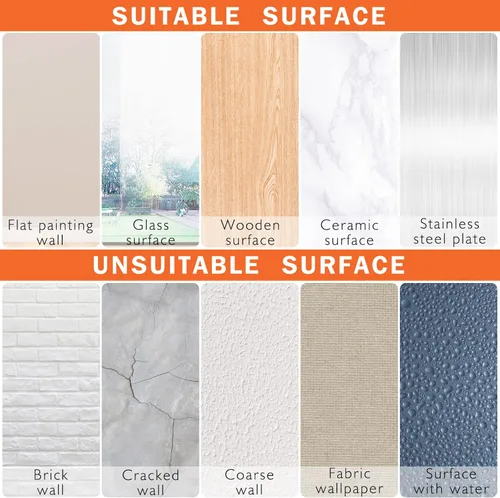 Miniatura 7 de PLIGREAT Lápices de 12 colores adhesivos de pared, calcomanías de pared para despegar y pegar, adhesivo de pared de vinilo extraíble para el hogar