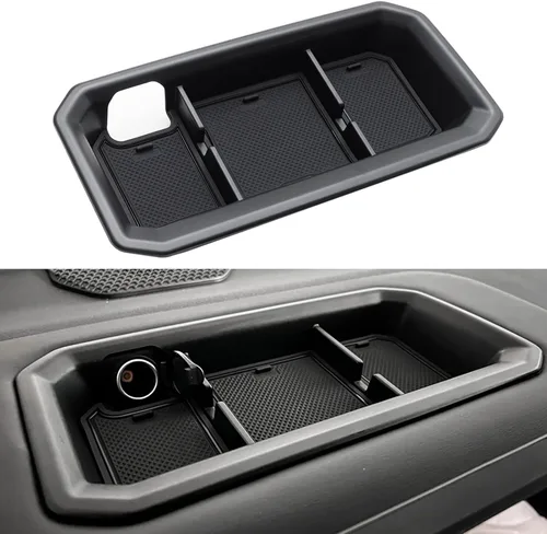 JDMCAR Bandeja de Tablero Compatible con Accesorios Toyota Tundra 2022 2023 2024 2025 2026 y Toyota Sequoia 2023-2026 Mesa de Consola Central del