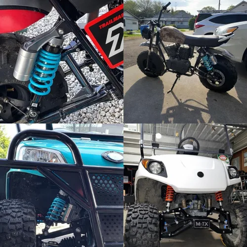 Miniatura 6 de Amortiguadores universales de motocicleta de 11.024 in, 11 pulgadas, suspensión trasera, 2 unidades, compatibles con Honda CB, Yamaha Gokart