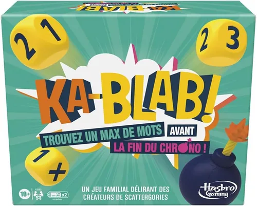 Miniatura 3 de Hasbro Gaming F2562101 Ka-Blab Familias, Adolescentes y Niños, a partir de 10 años, Juego de Grupo para 2 a 6 Jugadores de Scattergories, Multicolor