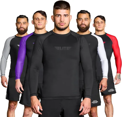 Miniatura 37 de Elite Sports MMA, BJJJ, No-Gi, protección de entrenamiento de manga corta