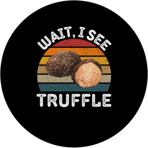 Miniatura 3 de Vintage Truffle Wait, I See Truffle Retro Truffle Lover PopSockets Standard PopGrip