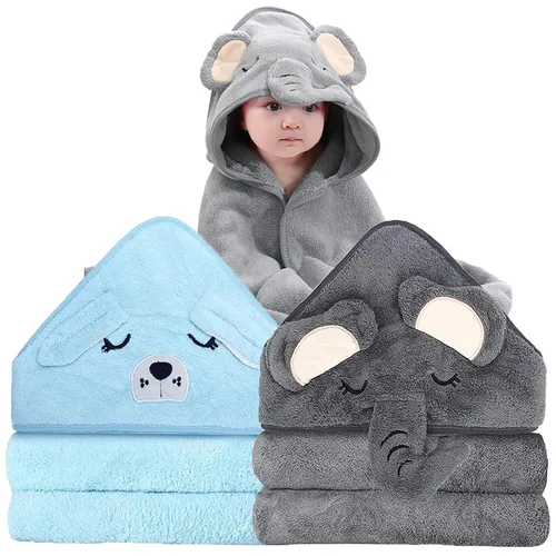 Miniatura 8 de Toallas de Baño con Capucha para Bebé - Toalla de Baño Premium Ultra Suave Orgánica para Bebé – Toallas Absorbentes e Hipoalergénicas para Bebé Niño