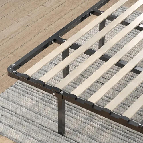 Miniatura 4 de Base inteligente MyEuro de Sleep Master. Soporte de colchón de tablillas de madera, Acero, Negro