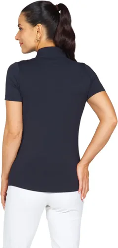 Miniatura 4 de IBKUL Athleisure Wear Sun Protective UPF 50+ Icefil Cooling Short Sleeve Mock Neck Top - 87000
