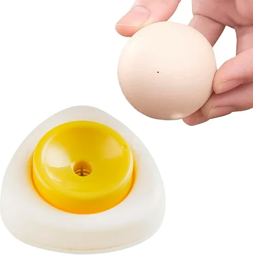 Miniatura 6 de Perforadores de huevos para huevos crudos, herramientas separadoras de huevos para póquer de huevos, herramientas separadoras de huevos para Amarillo