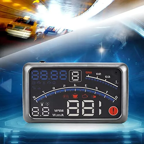 Miniatura 9 de KIMISS Velocímetro digital universal Heads Up Display MPH/KM/h Vehículo Smart HUD Display Digital Mini coche Dashboard Heads Up Parabrisas