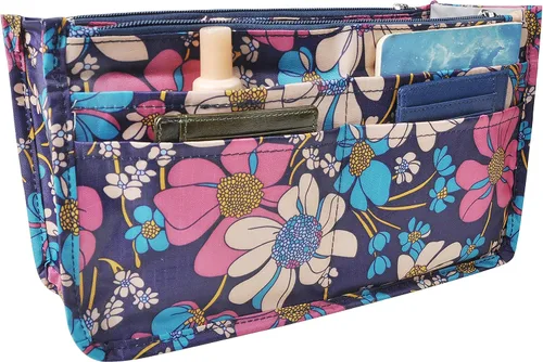 Miniatura 44 de Bolso de mano estilo cartera de Vercord para mujer con organizador incorporado, estampado bien definido, con manijas y cremallera, tamaño 2