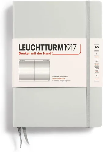 Miniatura 98 de LEUCHTTURM1917 - Cuaderno de tapa dura mediano A5 con 251 páginas numeradas para escritura y diario (verde menta, con puntos)