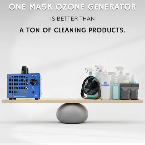 Miniatura 3 de Airthereal MA5K - Generador de ozono para el hogar, eliminador de olores ionizador de aire de ozono con temporizador de 120 minutos, diseño ligero