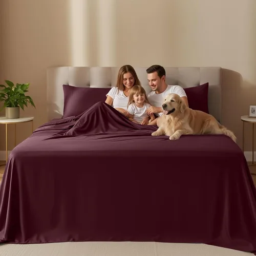 Miniatura 2 de Juego de sábanas queen de Utopia Bedding – Juego de 4 piezas de sábanas para cama tamaño queen, microfibra suave y transpirable, incluye 1 sábana