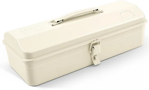 Miniatura 9 de Caja de herramientas de metal portátil verde militar, estilo de techo de cadera con cierre de cierre de metal, pecho de herramienta para taller