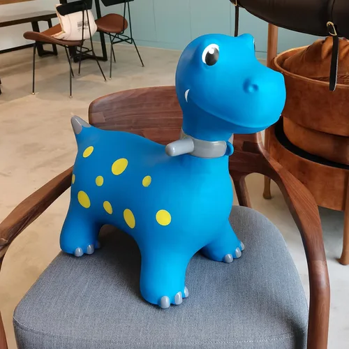 Miniatura 4 de HotMax Caballo Saltarín, Juguetes Saltadores de Dinosaurio para Niños, Juguetes Inflables de Animales Saltarines para Niños Pequeños, Caballo