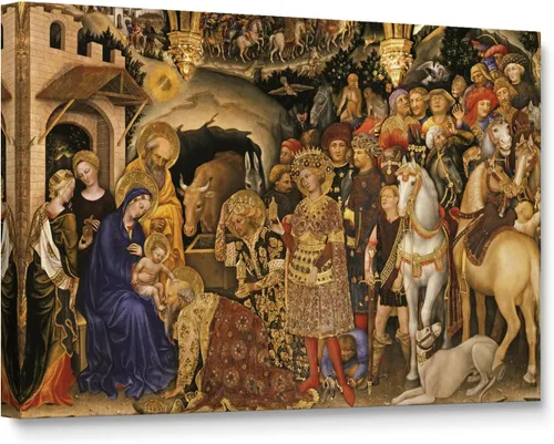 Miniatura 9 de Niwo ART - Bandera, serie de pinturas más famosas del mundo, lienzo para pared, decoración del hogar, envoltura de galería, estirado, enmarcado