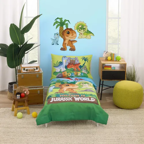 Miniatura 11 de NoJo DreamWorks Gabby's Dollhouse Dream It Up Arcoíris Multicolor Hora de Dormir - Juego de cama de 4 piezas para cama de niño pequeño - Edredón