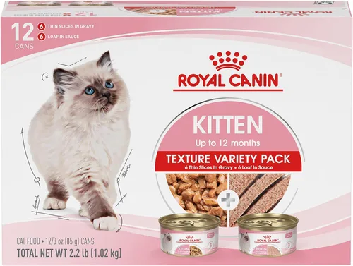 Miniatura 12 de Comida enlatada para gatos, de Royal Canin, salud felina, nutrición instintiva de adultos, rebanadas delgadas en salsa, Paquete de 6