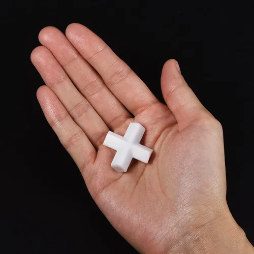 Miniatura 5 de MECCANIXITY Agitador magnético mezclador barra de agitación barra 30 mm (1.18 ") imán de recubrimiento en forma de cruz blanco para laboratorio