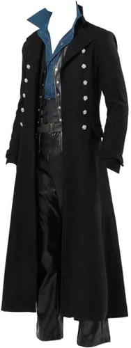 Miniatura 4 de Chaqueta vintage steampunk para hombre, estilo gótico, victoriano, uniforme, disfraz de Halloween