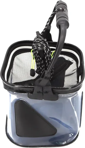 Miniatura 3 de Minnow Bucket - Depósito transparente para pesca de 7L/10L/12L, contenedor transparente para pesca con tapas de red