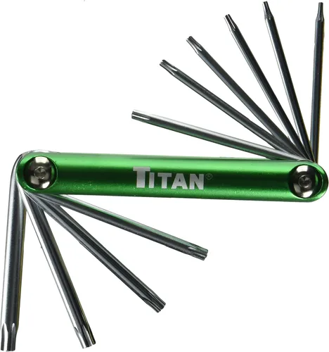 Juego de llaves Titan 12710 de tipo destornillador, resistentes a la manipulación