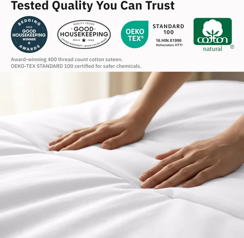 Miniatura 7 de California Design Den Juego de funda de edredón de 2 piezas, tamaño individual XL/individual, ganador de Good Housekeeping Best Bedding Awards 2025