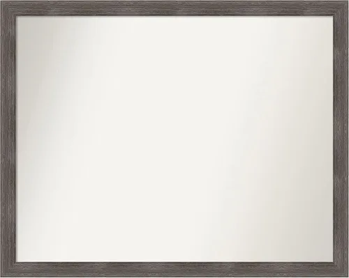 Miniatura 329 de Amanti Art Espejo personalizado, espejo de baño gris plomo a rayas, espejo de pared o espejo de tocador de baño sobre el fregadero