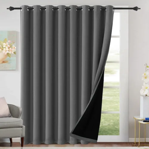 Miniatura 17 de H.VERSAILTEX Cortinas 100% de opacidad para dormitorio, con aislamiento térmico, cortinas opacas completas para sala de estar, cortinas de ventana
