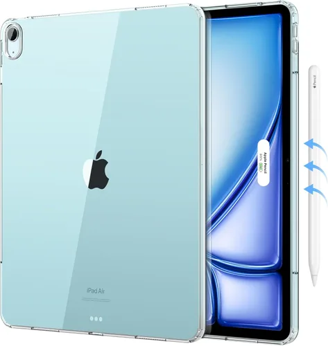 Miniatura 9 de MoKo Transparente para iPad Air 11 (M4 2026/M3 2025/M2 2024) iPad Air 4 y 5 de 10.9 pulgadas (2020/2022), funda con cuatro esquinas reforzadas