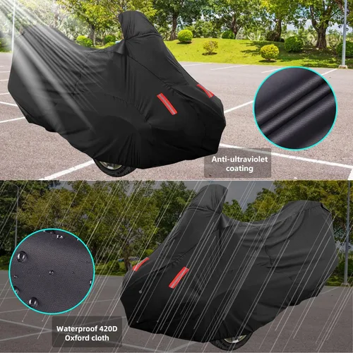 Miniatura 3 de Cubierta Can-Am Spyder RT 2010-2022 - Impermeable para Todo Clima, Tela Oxford 420D con Recubrimiento PU, Anti-UV, Resistente al Polvo