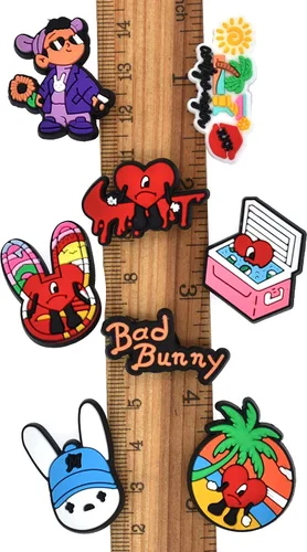 Miniatura 4 de SHINQEAR Dijes de zapatos de dibujos animados para decoración de zapatos, sandalias, pulsera de zapatos, pulseras, accesorios para hombres