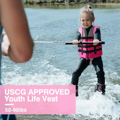 Miniatura 5 de Leader Accessories Chaleco salvavidas aprobado por USCG para jóvenes, chaleco para navegación