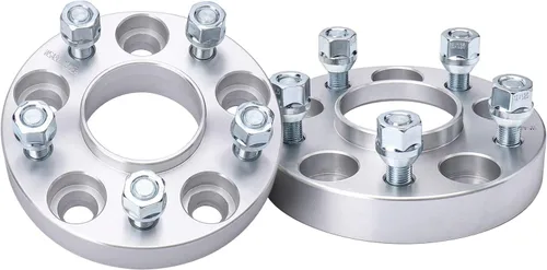 Miniatura 8 de IRONTEK Adaptador de espaciadores de rueda de 5 x 4.5/0.197 x 4.500 in para Nissan Infiniti 12x1.25 pernos 66.1 orificio central de 1 pulgada